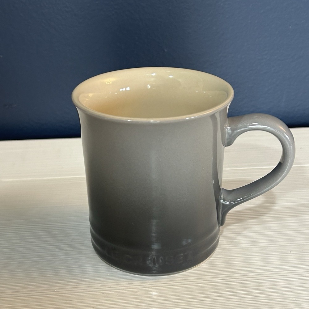 Le Creuset Gray Ombre 14 oz Mug 4 1/8" Cup Coffee